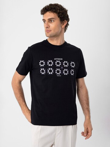 T-Shirt Antioch en noir : devant