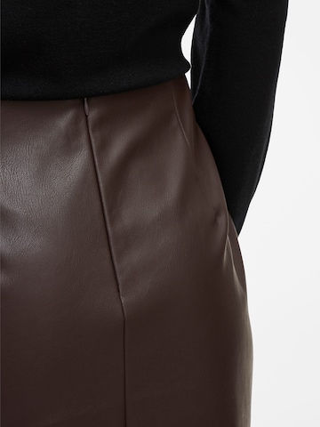 VILA Skirt in Brown
