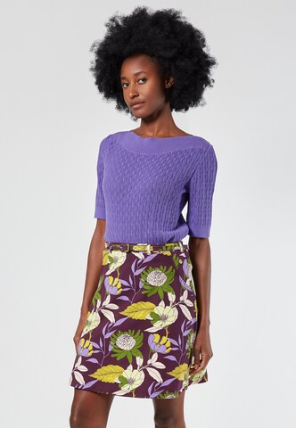 4funkyflavours Pullover 'Piano Joint (This Kind Of Love)' in Lila: Vorderseite