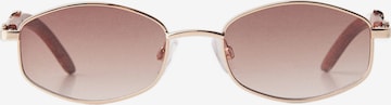 Lunettes de soleil Bershka en marron : devant