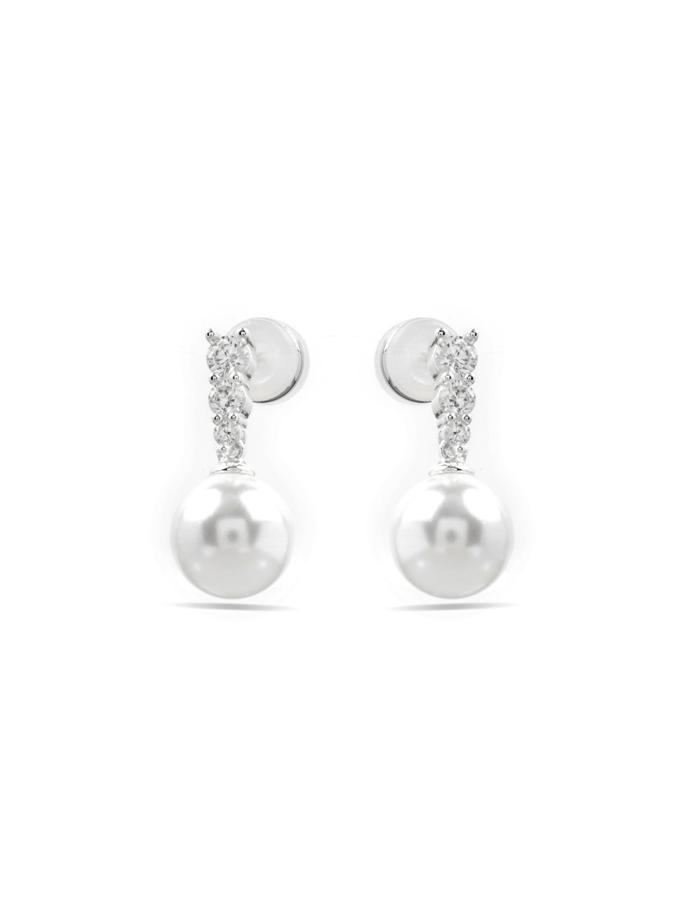 Luxenter Oorbellen 'Anvithi' in Zilver