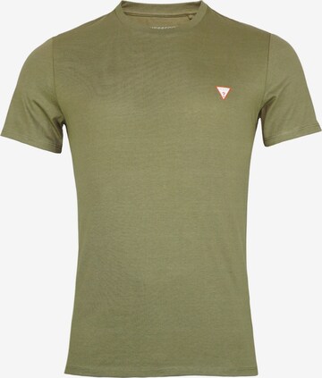 GUESS Shirt 'CN SS Core' in Green: front