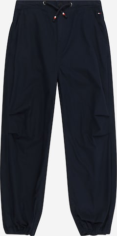 Wide Leg Pantalon TOMMY HILFIGER en bleu : devant