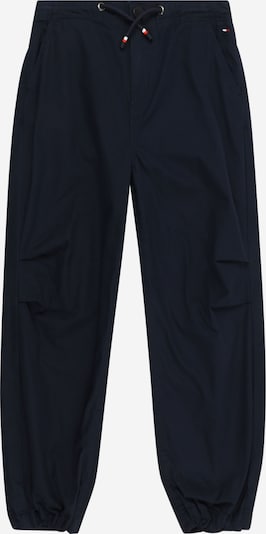 TOMMY HILFIGER Nohavice - námornícka modrá / tmavočervená / biela, Produkt