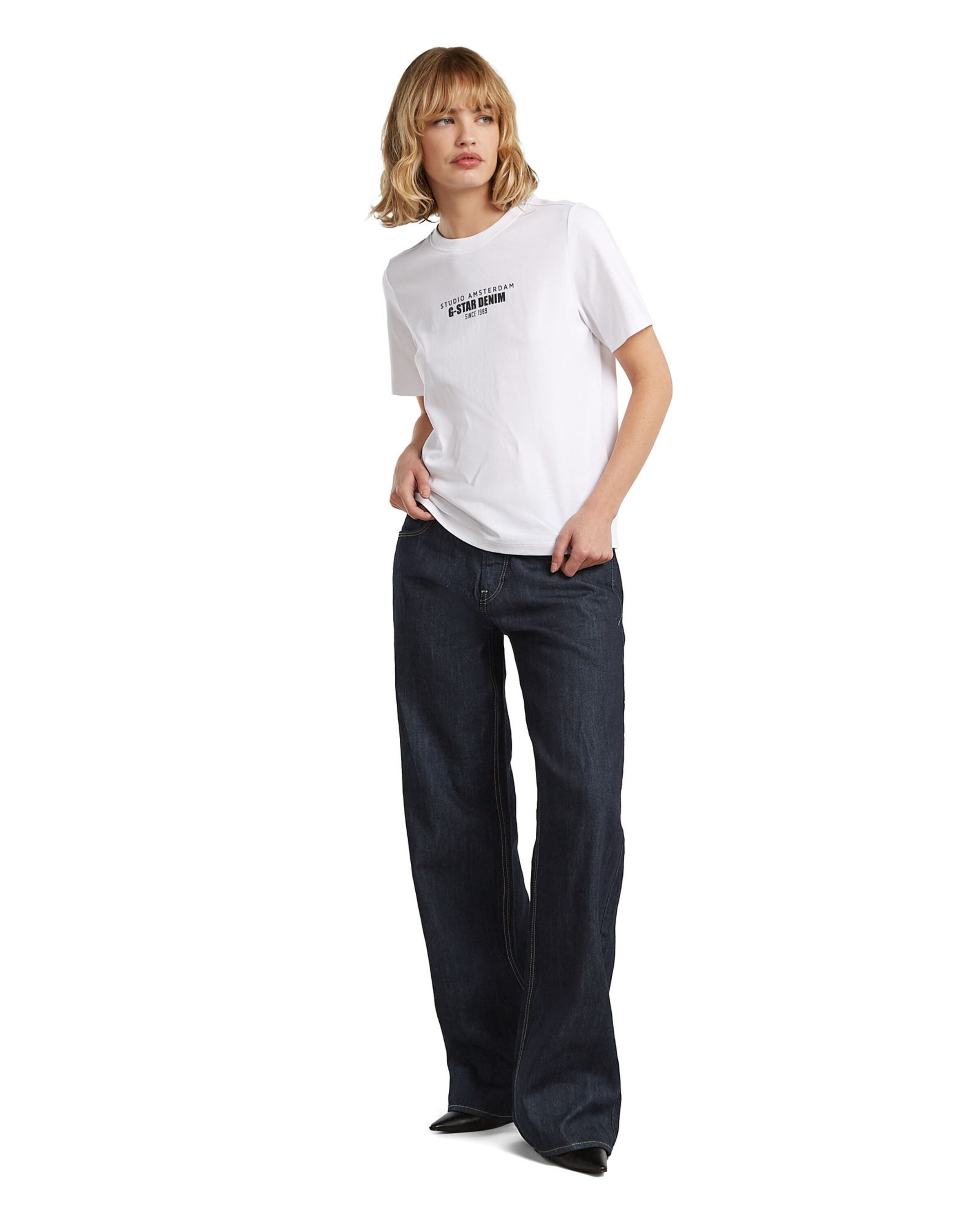 G-STAR T-Shirt 'Studio AMS' in Weiß