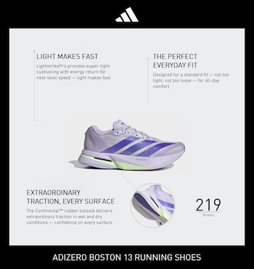 ADIDAS PERFORMANCE Παπούτσι για τρέξιμο 'Adizero Boston 13' σε λιλά