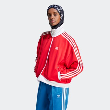 ADIDAS ORIGINALS Sweatjacke 'Adicolor Classics' in Rot: predná strana