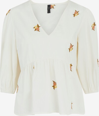 Camicia da donna 'Bibbo' Y.A.S di colore ocra / marrone chiaro / zafferano / bianco naturale, Visualizzazione prodotti