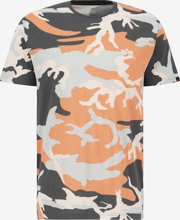 T-Shirt 'T Camo' ALPHA INDUSTRIES en orange : devant