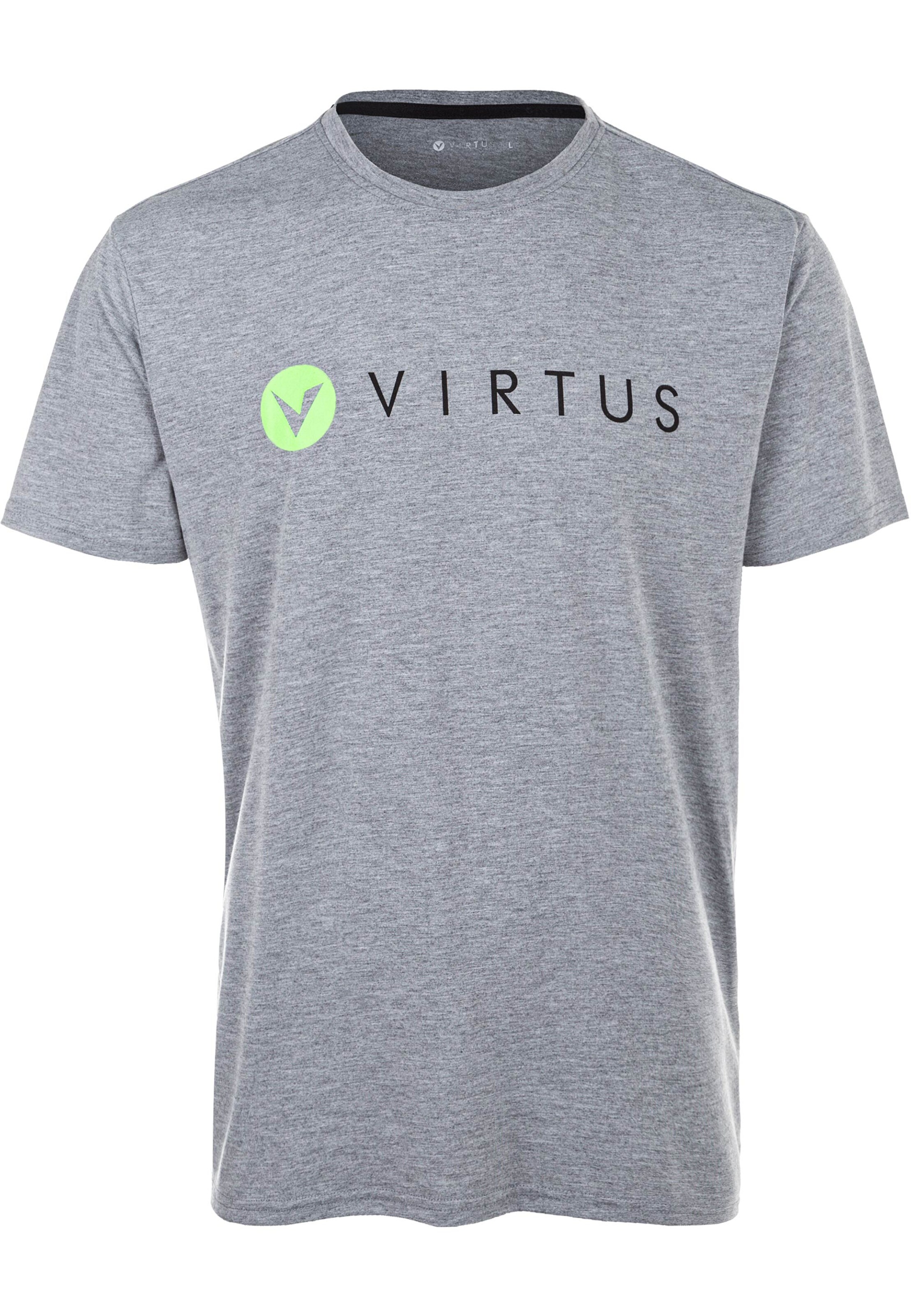 Virtus Functioneel shirt 'EDWARDO' in Grijs: voorkant