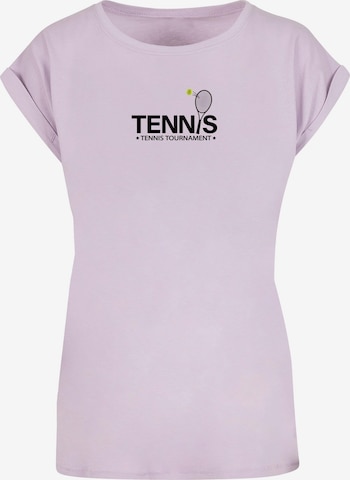 T-shirt 'Tennis Racket' Merchcode en violet : devant