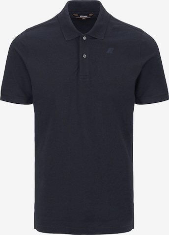 K-Way Shirt 'K-WAY AMEDEE PIQUE SLIM T-Shirt e Polo' in Blauw: voorkant