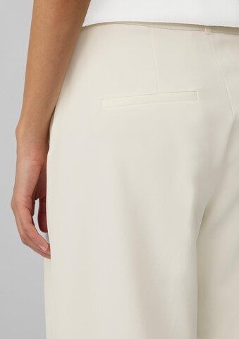 s.Oliver BLACK LABEL Wide leg Pleat-front trousers in Beige