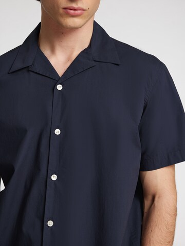 SELECTED HOMME Comfort fit Button Up Shirt 'SLHReid' in Blue
