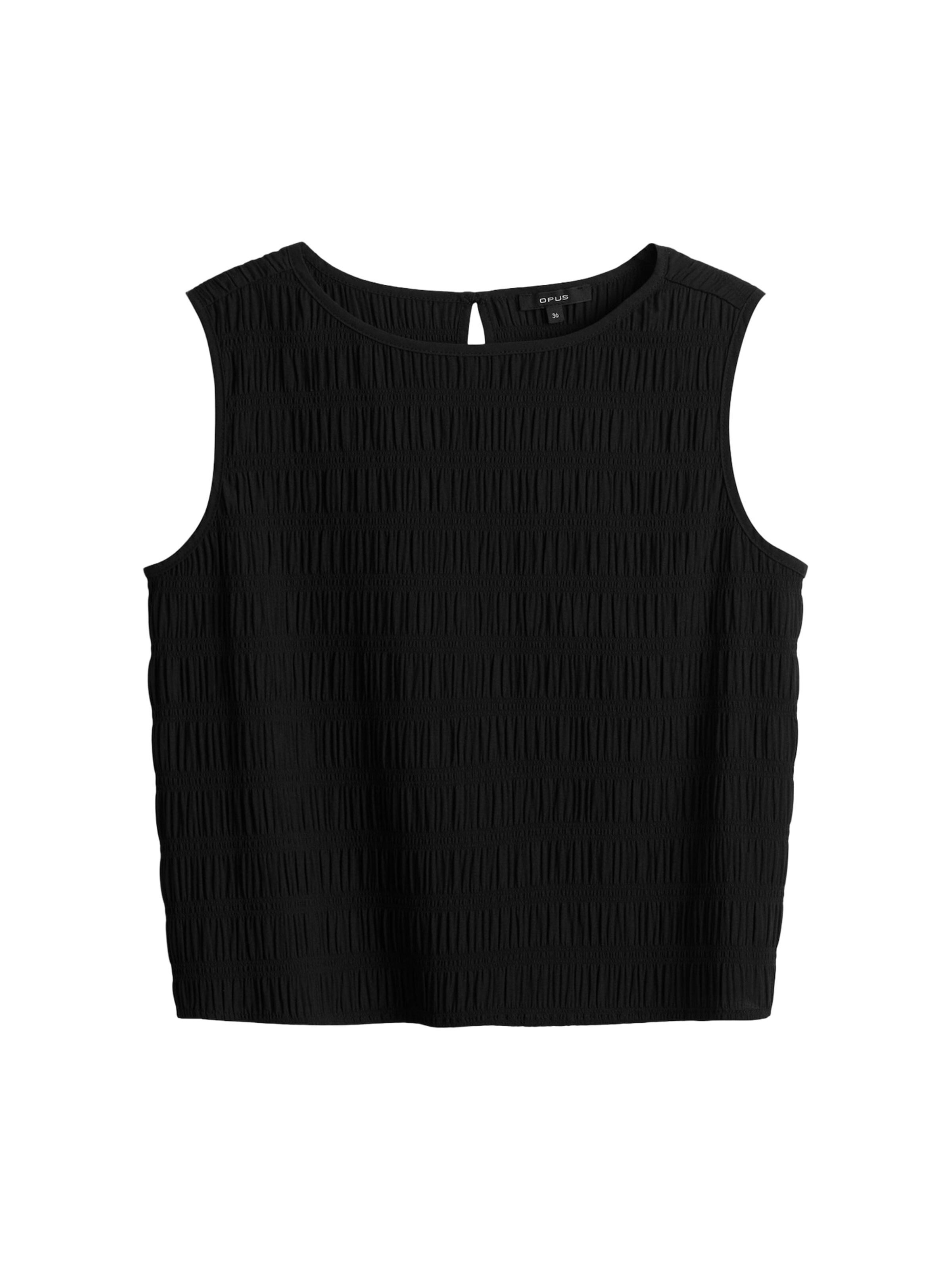 OPUS Blusentop 'Fardoa' in Schwarz: Vorderseite