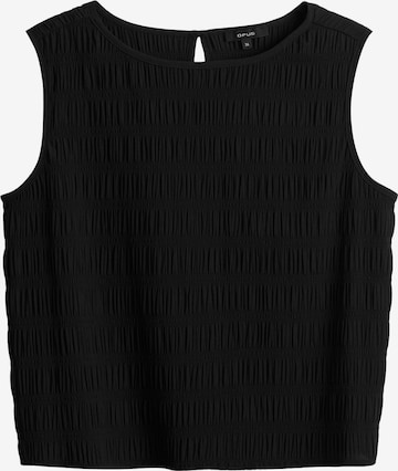 OPUS Blusentop 'Fardoa' in Schwarz: Vorderseite