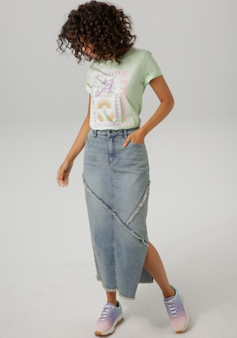 Aniston CASUAL T-Shirt in Grün