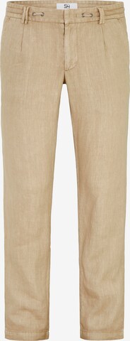 S4 Jackets Regular Chino Pants in Beige: front