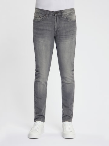 Maskovick Slim fit Jeans 'MASKOVICK - Heren Jeans - Slim Fit - Milano – Stretch - Denim Broek' in Grey: front