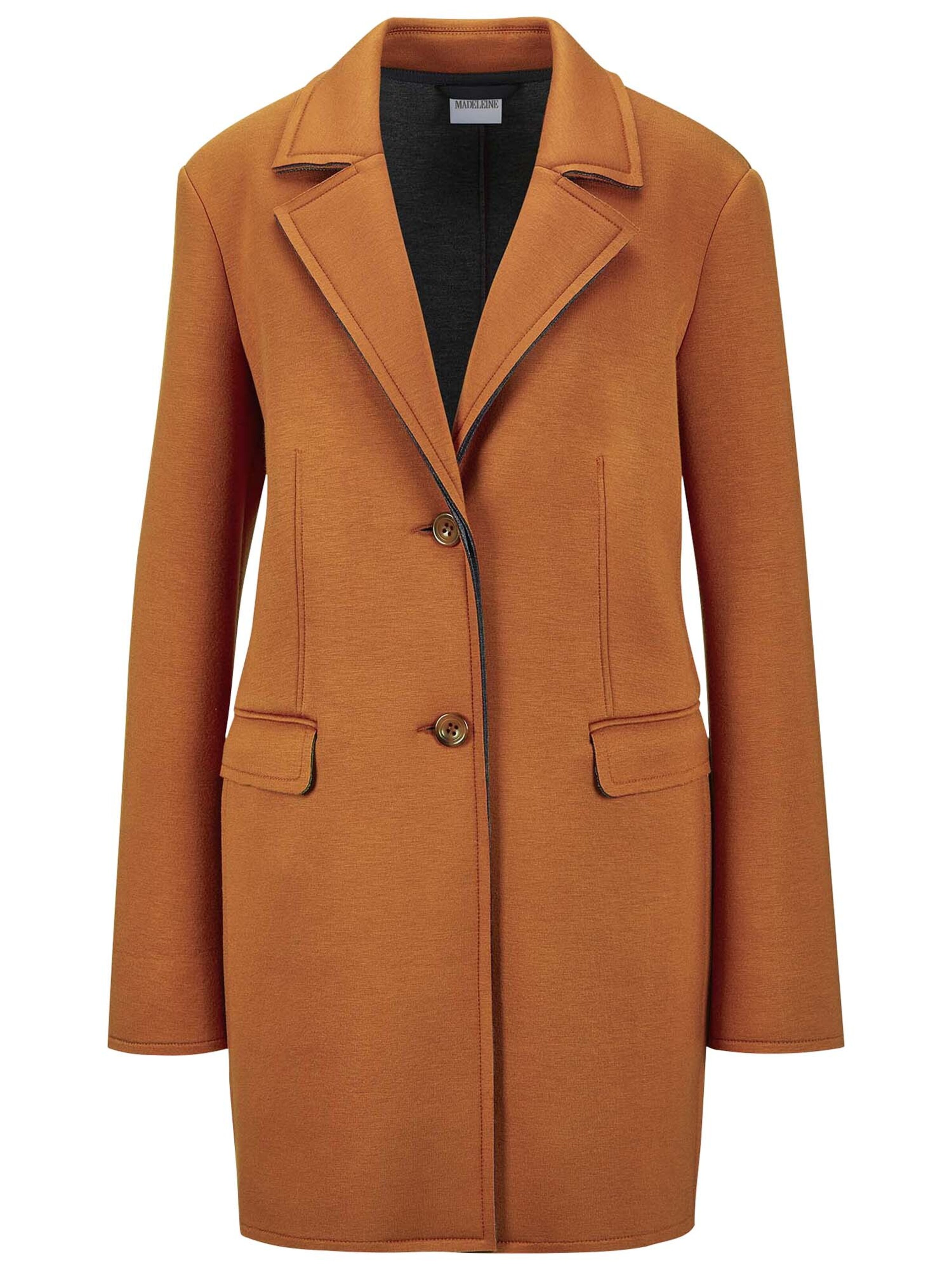 MADELEINE Tussenmantel in Oranje: voorkant