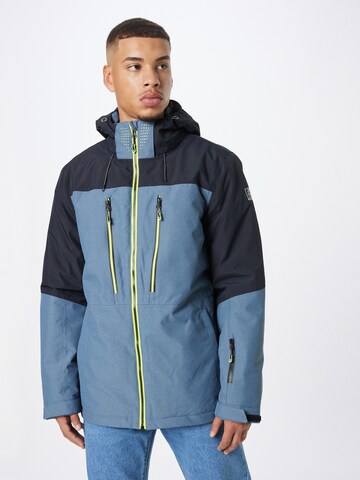 KILLTEC Outdoorjas in Blauw: voorkant