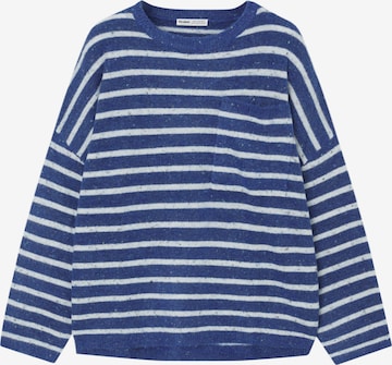 Pull-over Pull&Bear en bleu : devant