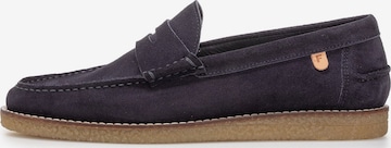 Mocassino 'De Krepper 01' di Floris van Bommel in blu: frontale