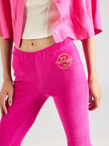 Chiara Ferragni Flared Nadrág - rózsaszín