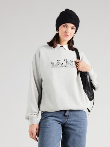 Kaotiko Sweatshirt 'DALMATIAN' in Grey: front