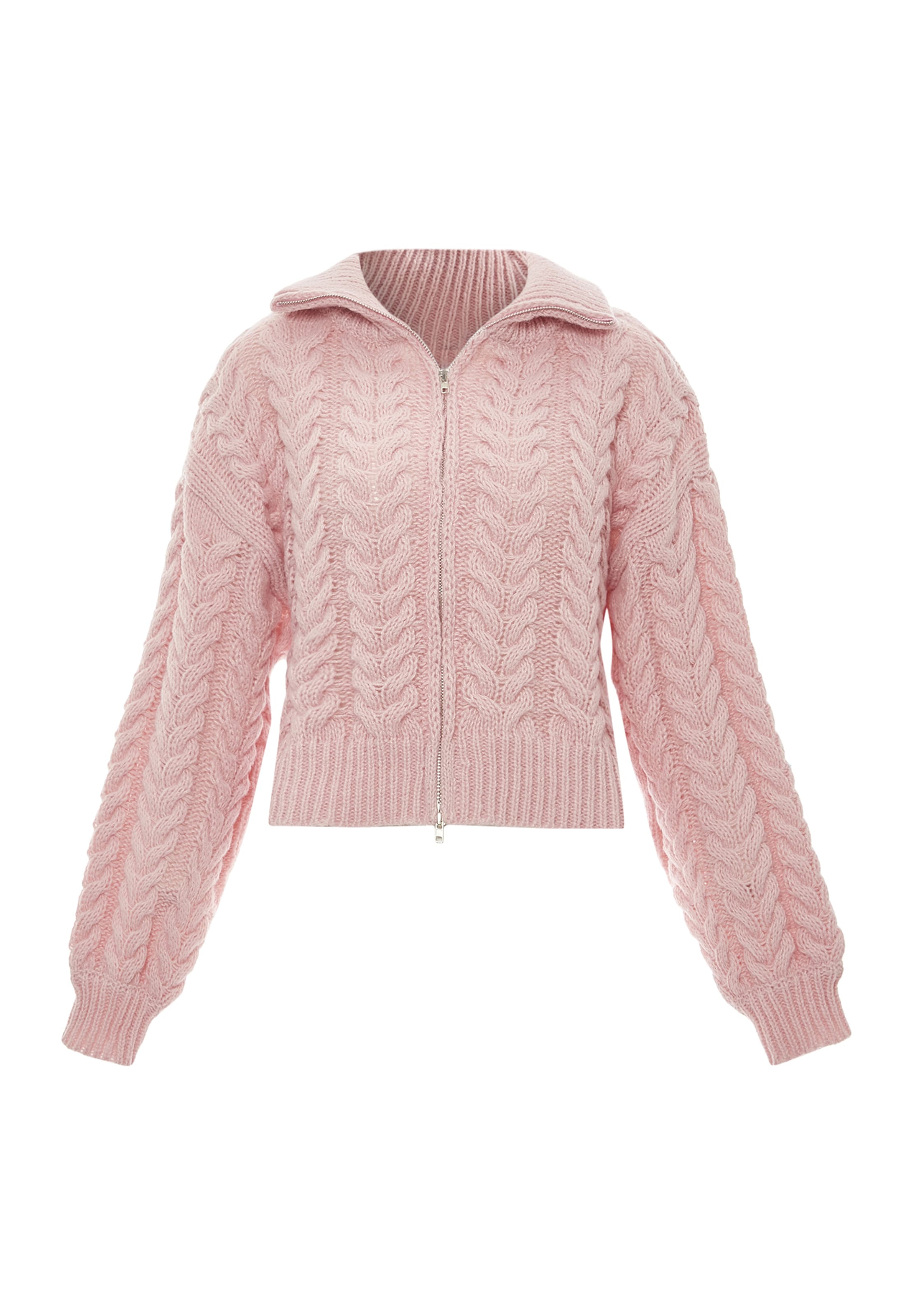 Sookie Pletena jopa | roza barva: sprednja stran