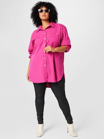 Tommy Hilfiger Curve Blouse in Pink
