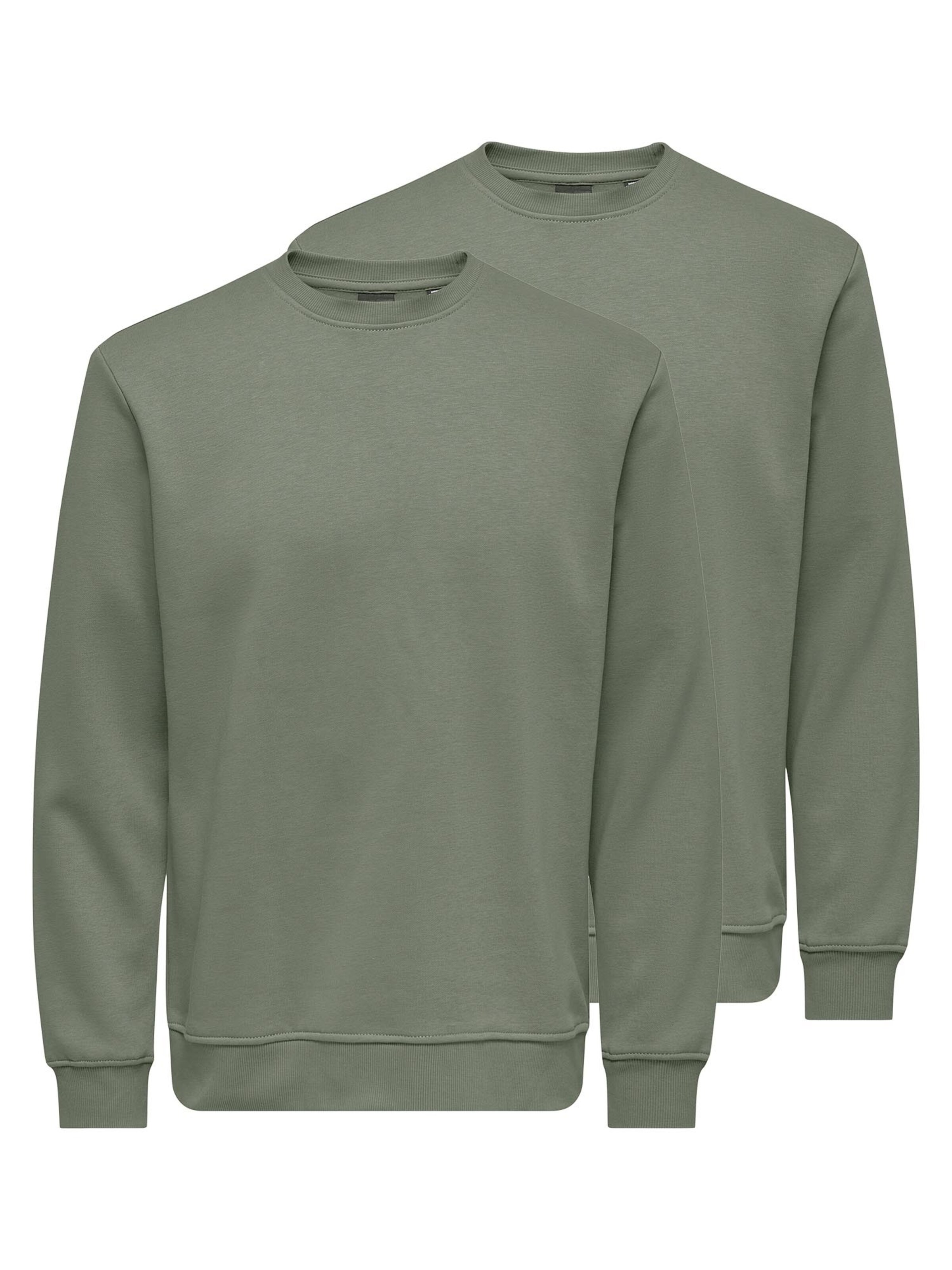 Only & Sons Sweatshirt 'Connor'‌‌‌‌ in hellgrün, Produktansicht