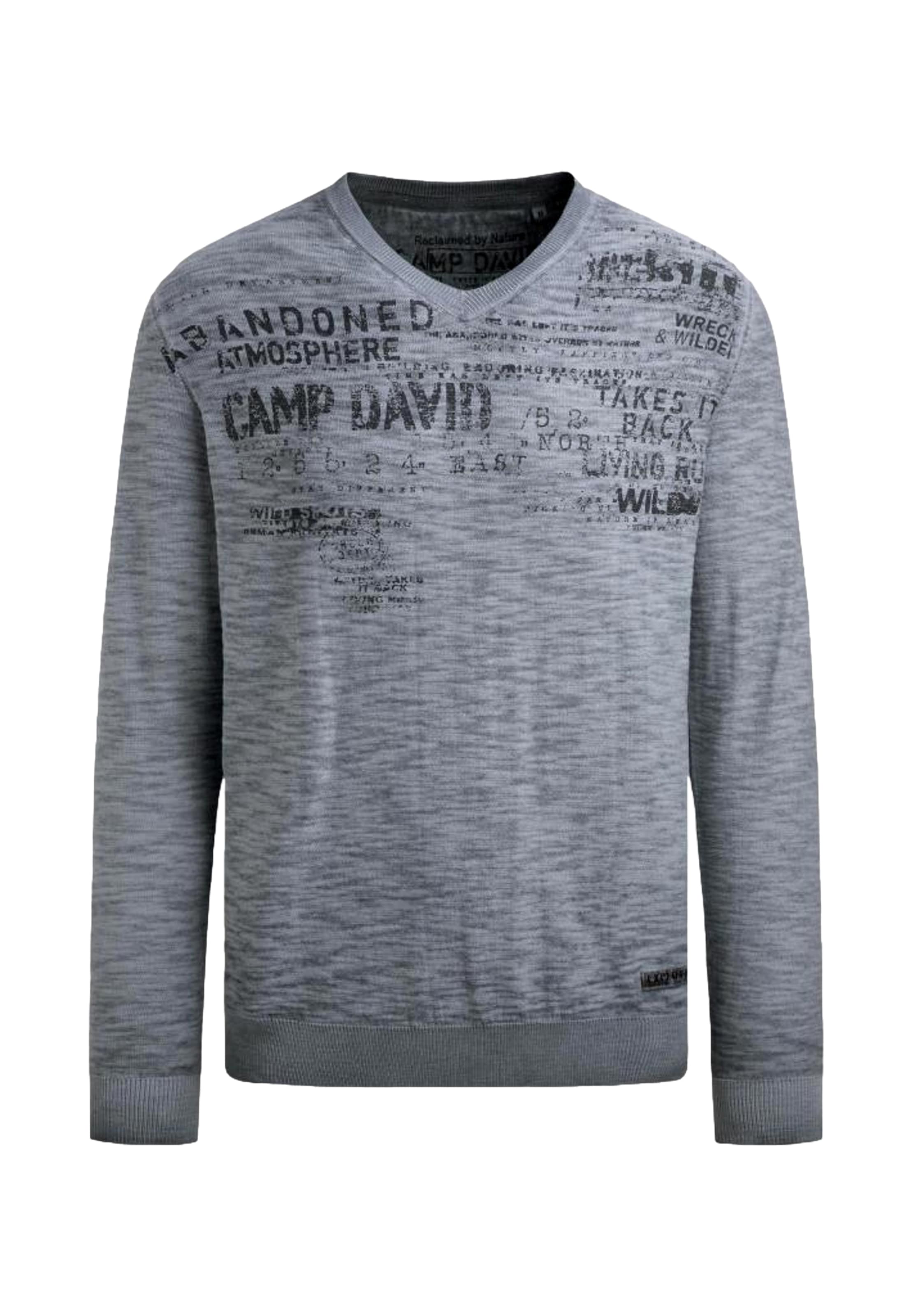 CAMP DAVID Sweter w kolorze niebieski: przód