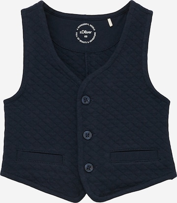 s.Oliver Vest in Blue: front