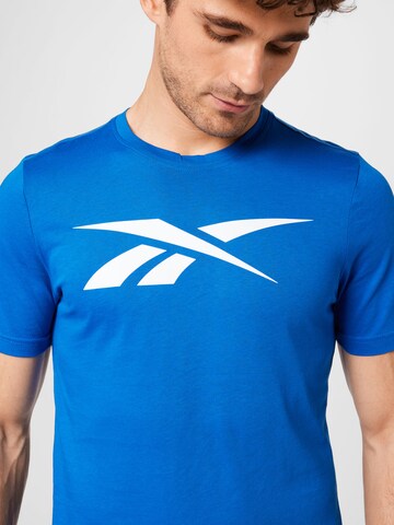 mėlyna Reebok Sportiniai marškinėliai 'Vector'