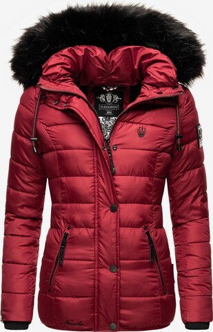 NAVAHOO Winter Jacket 'Zuckerbiene' in Red: front