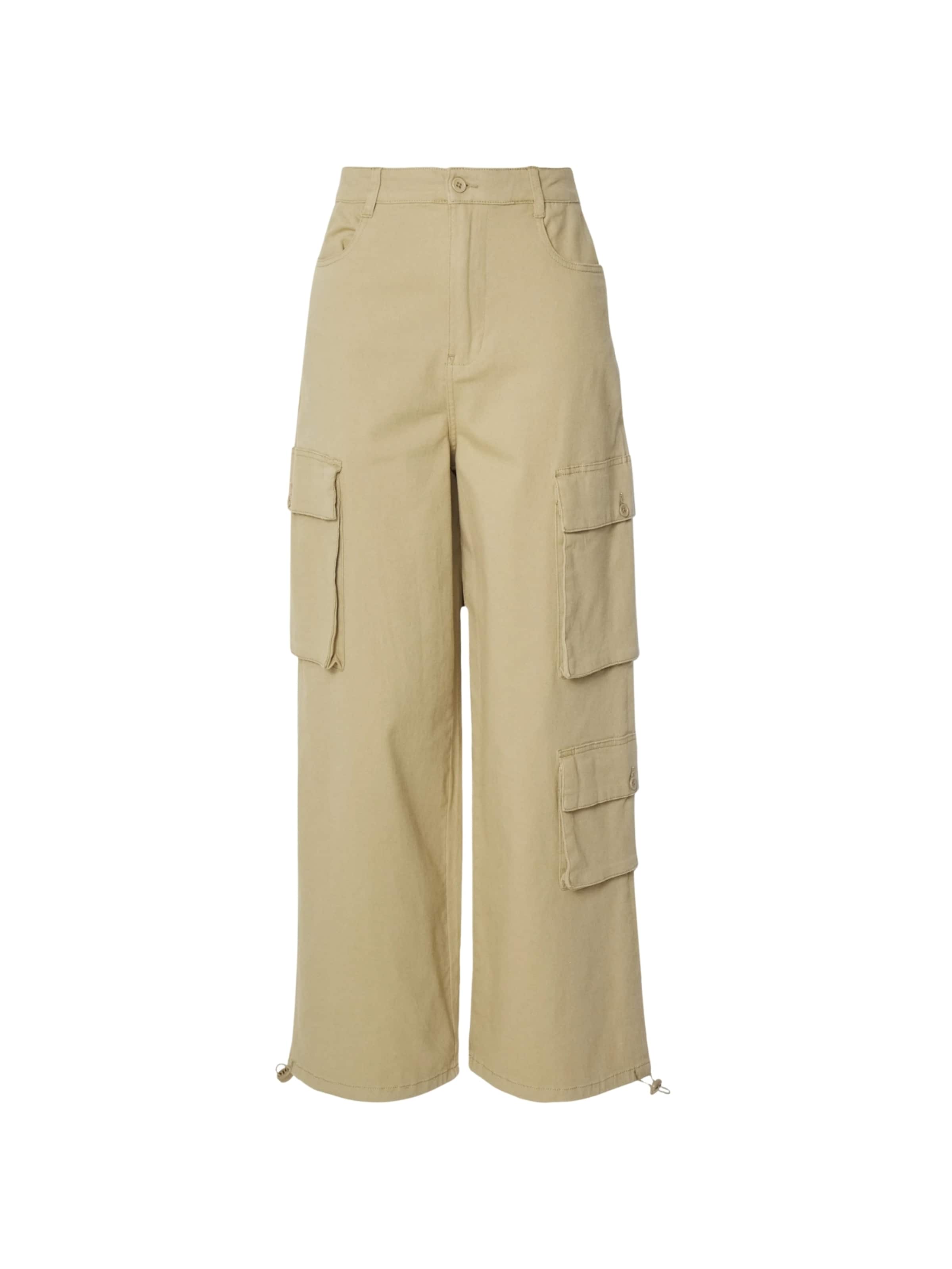 Denim Project Regular Housut ' DPWLoose ' värissä beige: etupuoli