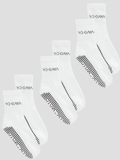 YO-GAYA Athletic Socks 'Socks - 3-Pack - Pilates' in 19-47 in White, Item view