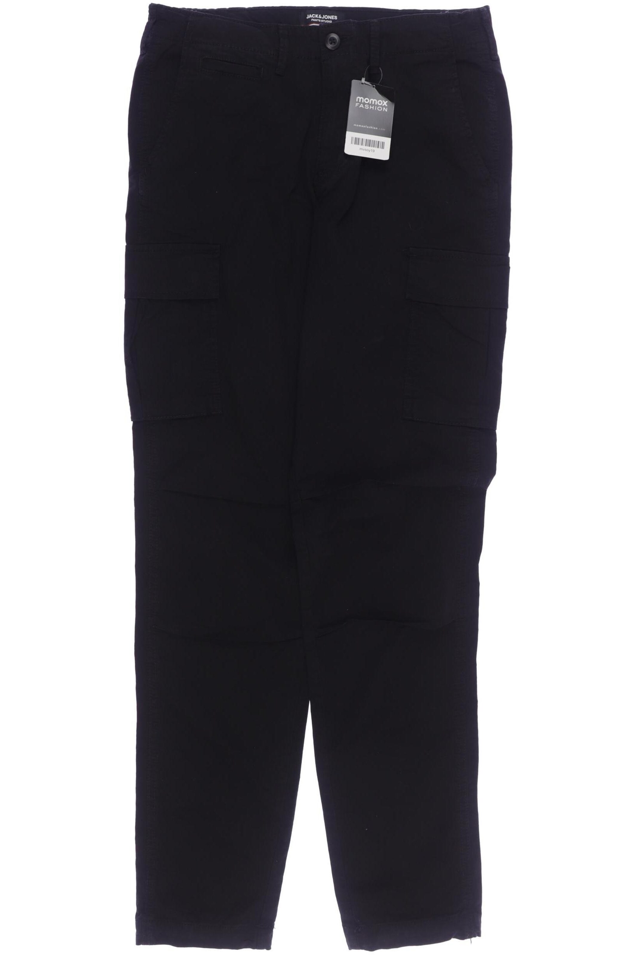JACK & JONES Pants in 30 in Black: front
