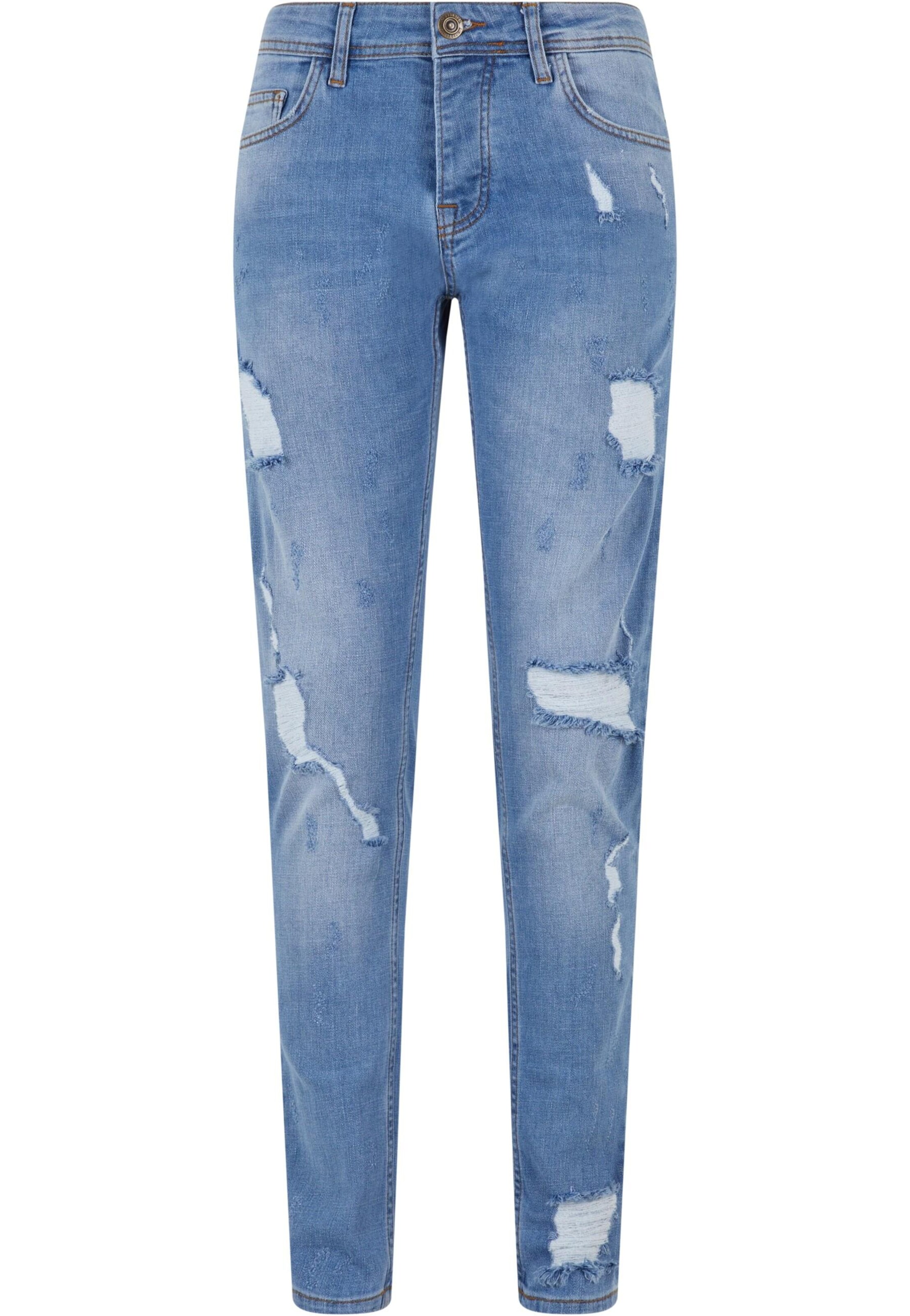 2Y Premium Slimfit Jeans in Blau: Vorderseite