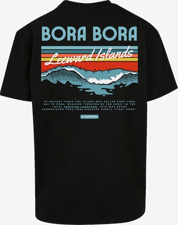 T-Shirt 'Bora Bora Leewards Island' F4NT4STIC en noir : devant