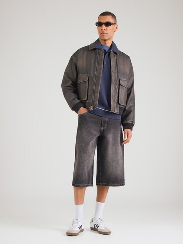 Calvin Klein Jeans Mikina – modrá