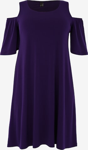 Yoek Dress in Purple: front