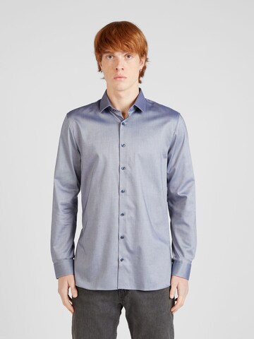 OLYMP - Slim Fit Camisa em azul: frente