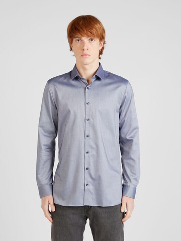 Coupe slim Chemise OLYMP en bleu : devant