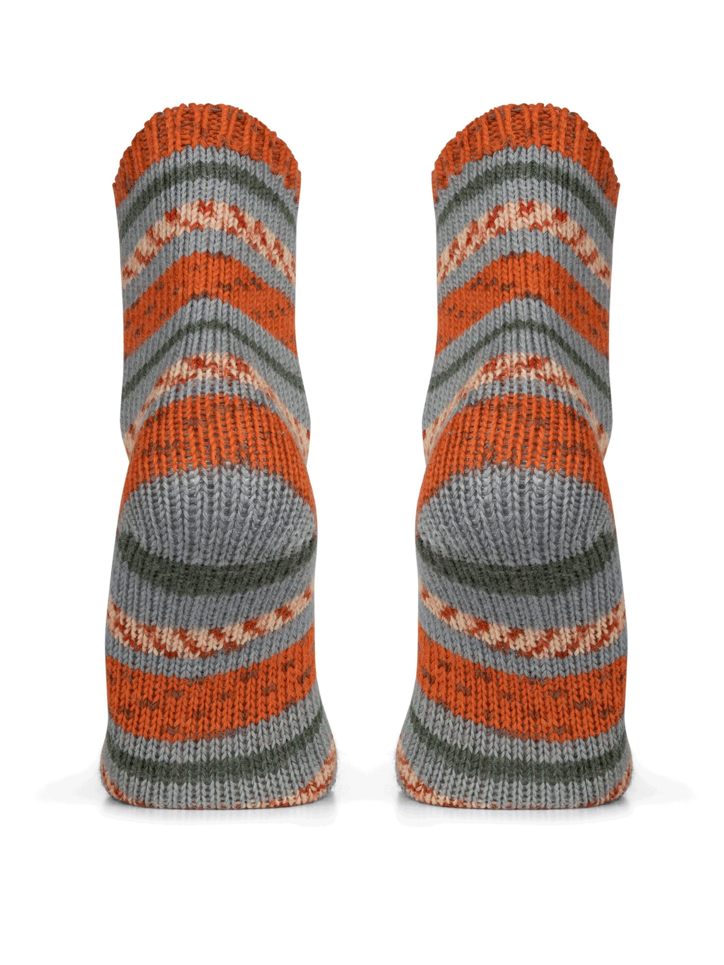 Chaussettes normani en orange