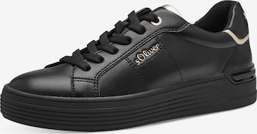 s.Oliver Sneakers laag in Zwart: voorkant