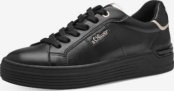 s.Oliver Sneaker in Schwarz: Vorderseite