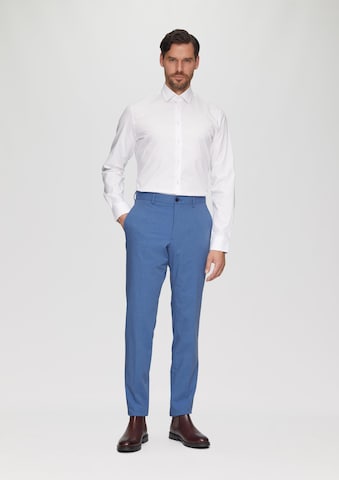 s.Oliver BLACK LABEL Slimfit Broek in Blauw