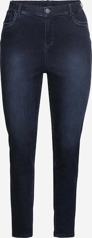 SHEEGO Skinny Jeans in Blauw: voorkant